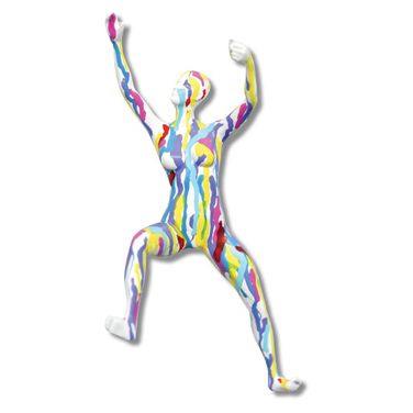 Off the Wall Vivid Modern Woman Wall Sculpture In Multi