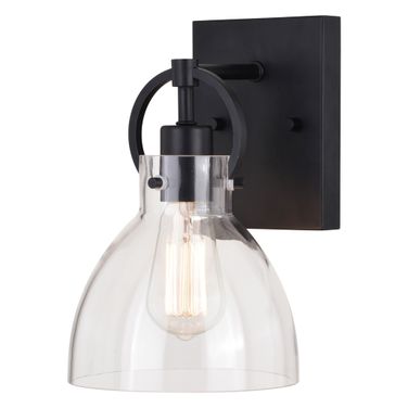 Ogden 1 Light Vanity In Matte Black