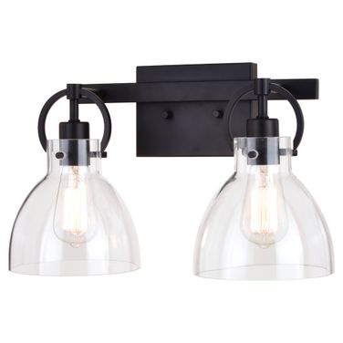 Ogden 2 Light Vanity In Matte Black
