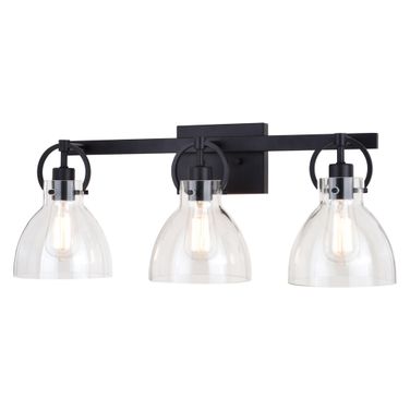 Ogden 3 Light Vanity In Matte Black
