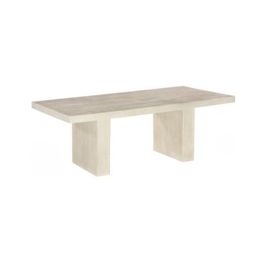 Old Lumber Outdoor Dining Table In Roman Stone