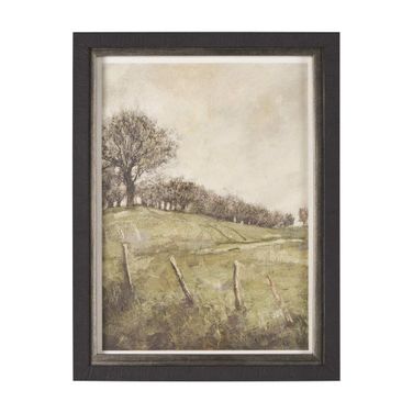 Old Style Landscape III Wall Art In Brown and Green