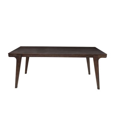 Olejo Fixed Top Dining Table In Chocolate