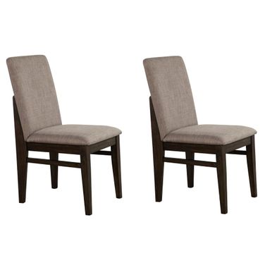 Olejo Side Chairs Set of 2 In Chocolate