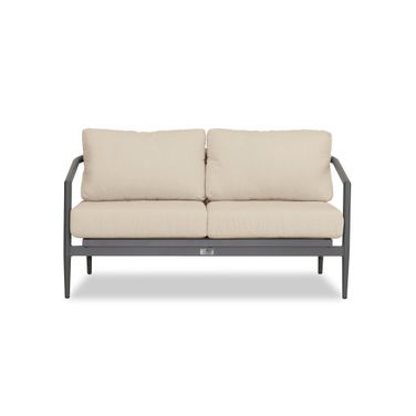 Olio Loveseat In Canvas Flax and Slate