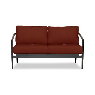 Olio Loveseat In Canvas Henna and Black