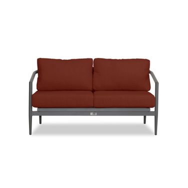 Olio Loveseat In Canvas Henna and Slate