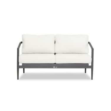 Olio Loveseat In Canvas Natural and Slate