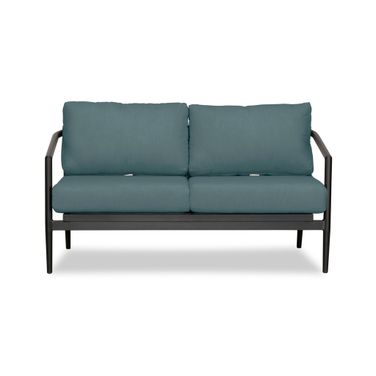 Olio Loveseat In Cast Lagoon and Black