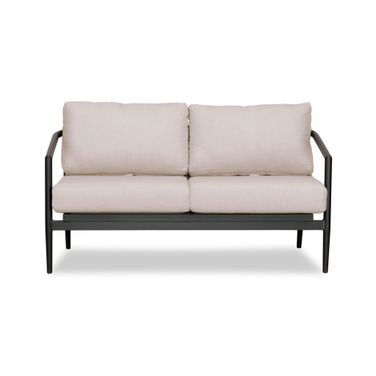 Olio Loveseat In Cast Silver and Black