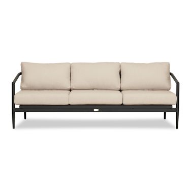 Olio Sofa In Canvas Flax and Black