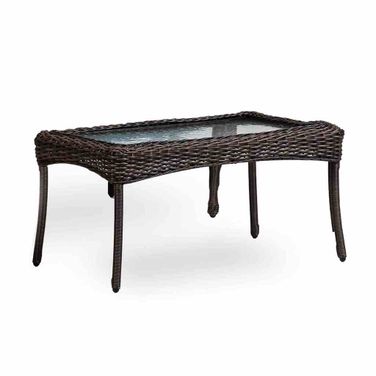 Oliveri Wicker Coffee Table In Brown and Dark Teal
