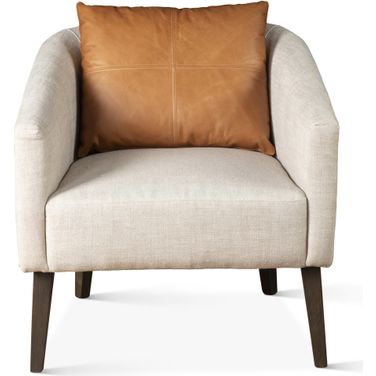 Olivia Armchair In Beige Linen