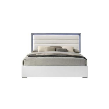 Olivia King Panel Bed In White