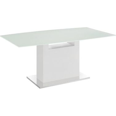Olivia Dining Table With White Base and White Top