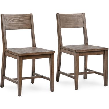 Ollie Dining Chair In Brown - Set of 2