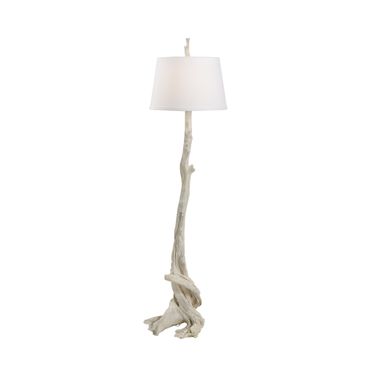 Olmsted Floor Lamp In White and Cream