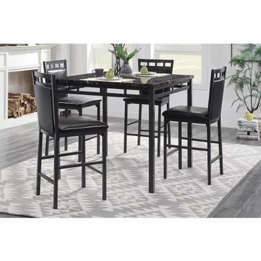 Olney Black 5 Piece Counter Height Dining Set