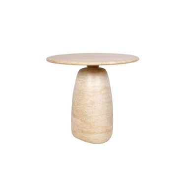 Olympia Low Side Table In Light Travertine