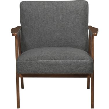 Omara Accent Chair In Dark Gray