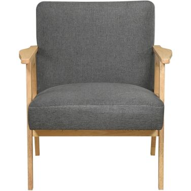 Omara Accent Chair In Dark Gray