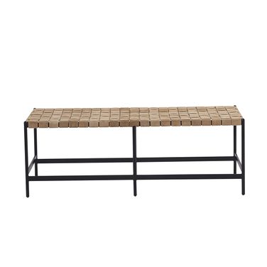 Omari Bench In Suede Light Tan