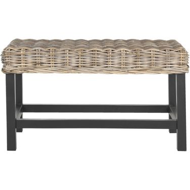 Omari Natural Wicker Bench