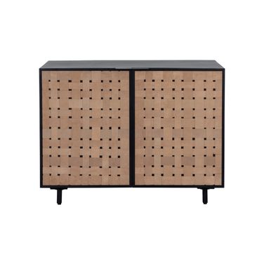 Omari Small Sideboard In Suede Light Tan