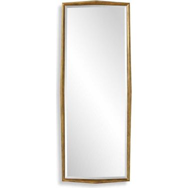 On Point Wood Dressing Mirror In Gold