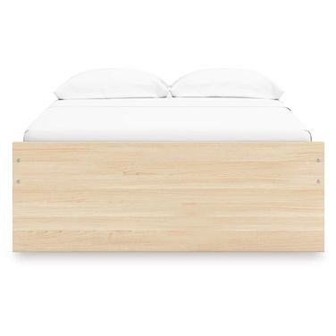 Onita Full Platform Bed with 2 Side Storage In Natural