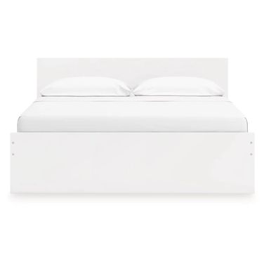 Onita King Panel Platform Bed In White