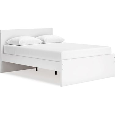 Onita Queen Panel Platform Bed In White