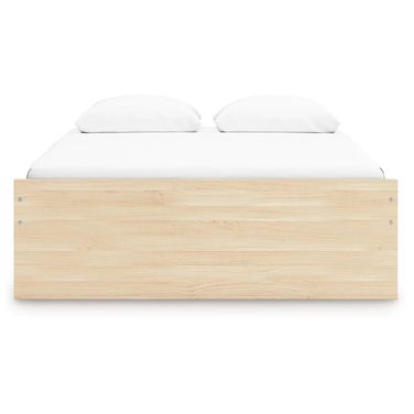 Onita Queen Platform Bed with 1 Side Storage In Natural