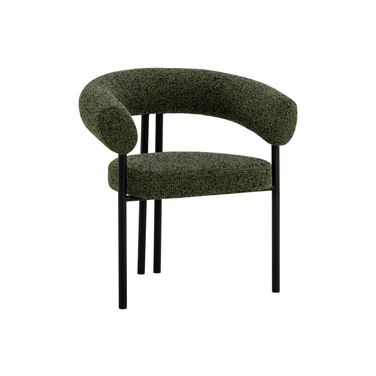 Oniva Dining Armchair In Black and Noah Meadow