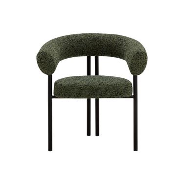 Oniva Dining Armchair In Black and Noah Meadow