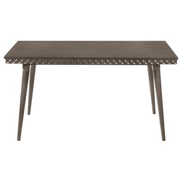 Onslow 59 Inch Rectangular Wood Dining Table In Dark Brown