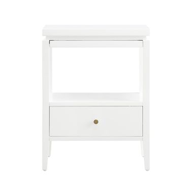 Opava 1-Drawer Nightstand In White
