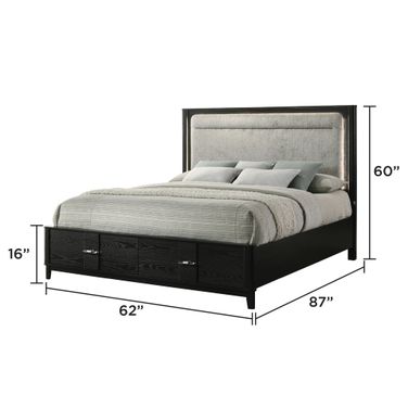 Opel Queen Bed In Black