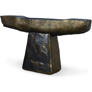 Open Sky Console Table In Bronze