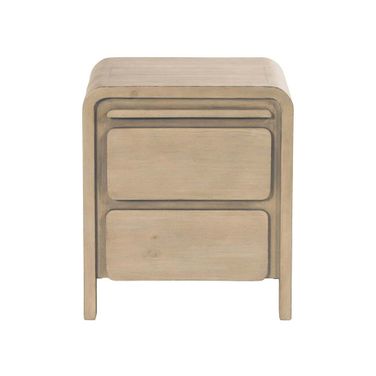 Opera 2 Drawer Nightstand In Scrubbed Teak