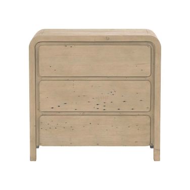 Opera 3 Drawer Small Chest In Scrubbed Teak