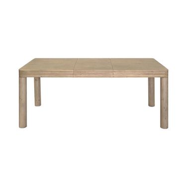 Opera 74.8 Inch Extension Dining Table In Scrubbed Teak