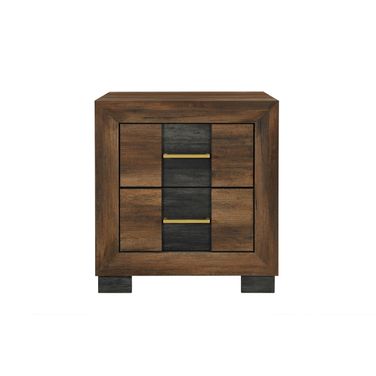Optimus Nightstand In Black and Brown
