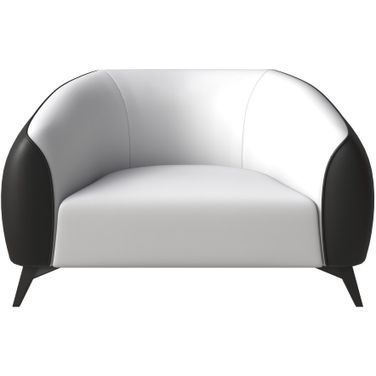 Opula Single Seater Sofa In Black and White