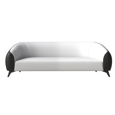 Opula Three Seater Sofa In Black and White