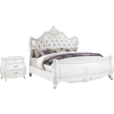 Opulence Panel Bedroom Set In White