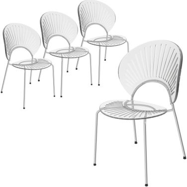 Opulent Dining Chair Set of 4 In Clear