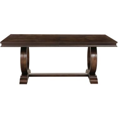 Oratorio Cherry Extendable Trestle Dining Table