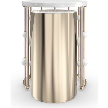 Orbit Nesting Accent Table In Gold