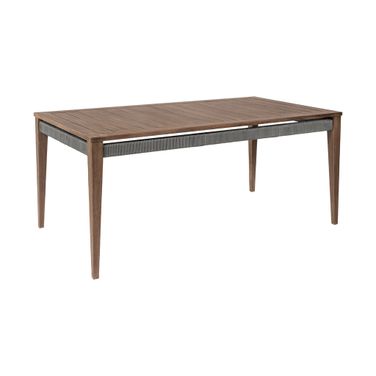 Orbit Outdoor Patio Dining Table In Weathered Eucalyptus